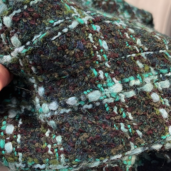 DONNA DEGNAN Vintage Wool Tweed Blazer Blue/Multi-2 - Picture 4 of 4